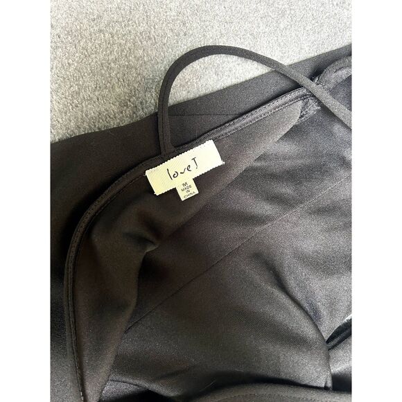 Love J Little Black Dress Plunge Neckline Bodycon Women Size Medium NWOT - Picture 3 of 4